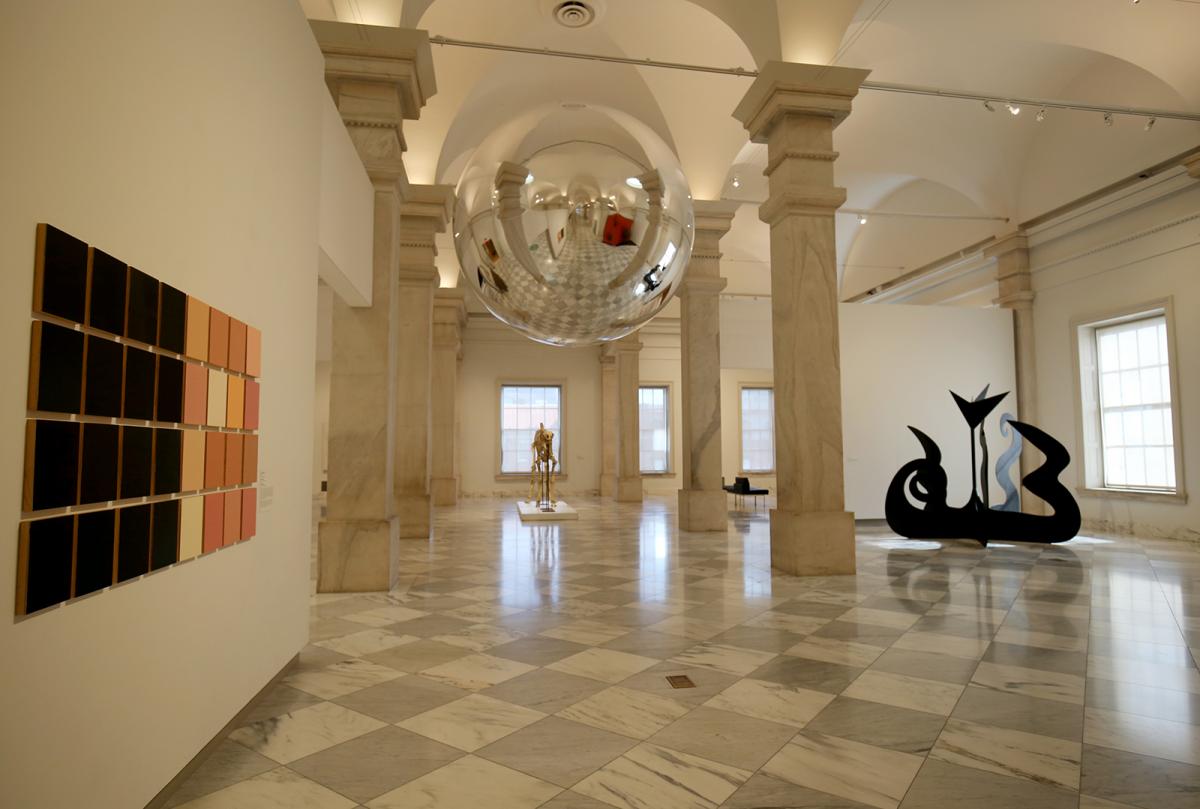 Installation view of Trevor Paglen's satellite at the Smithsonian American Art Museum.